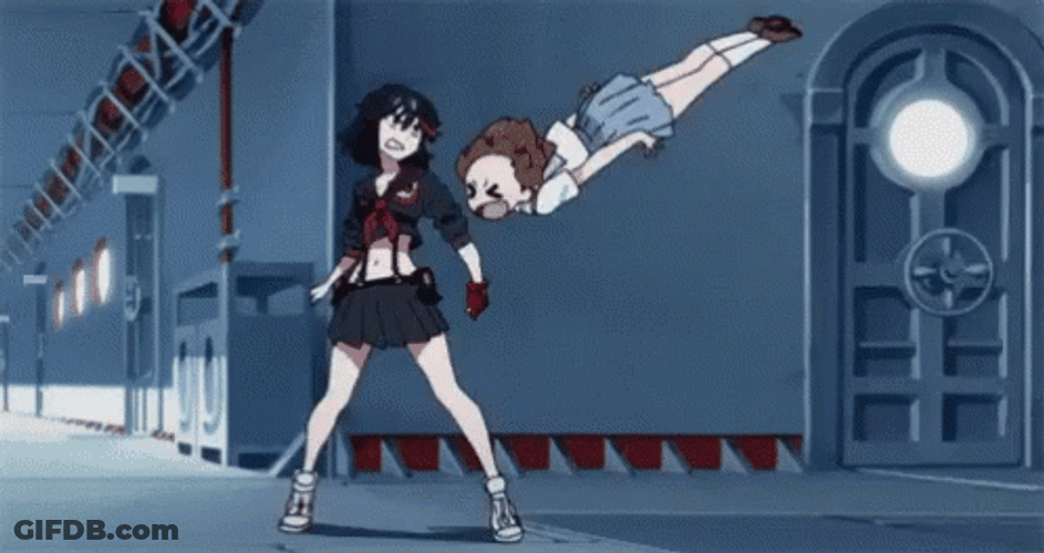Kill La Kill Ryuko Spinning Mako GIF
