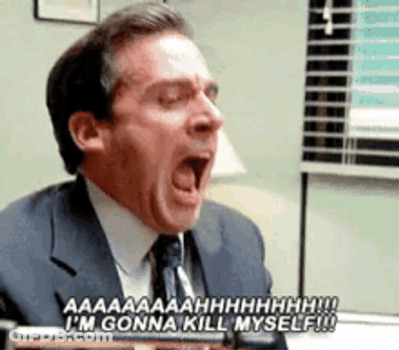 Kill Me Michael Scott The Office GIF