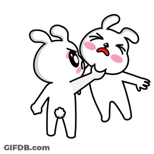 Kill Rabbit Choking Another Bunny GIF