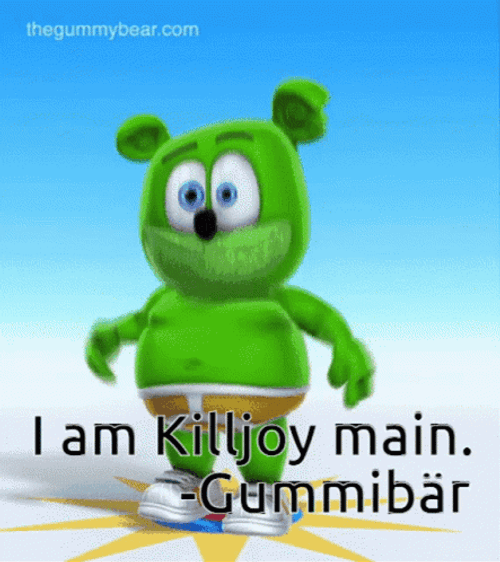 Killjoy Green Gummy Bear GIF