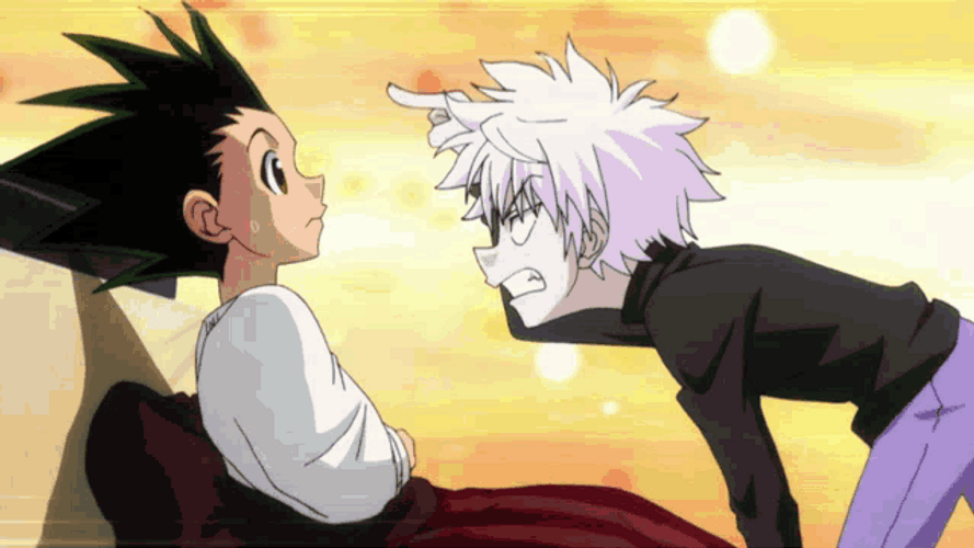 Killua Angry Shout At Gon GIF
