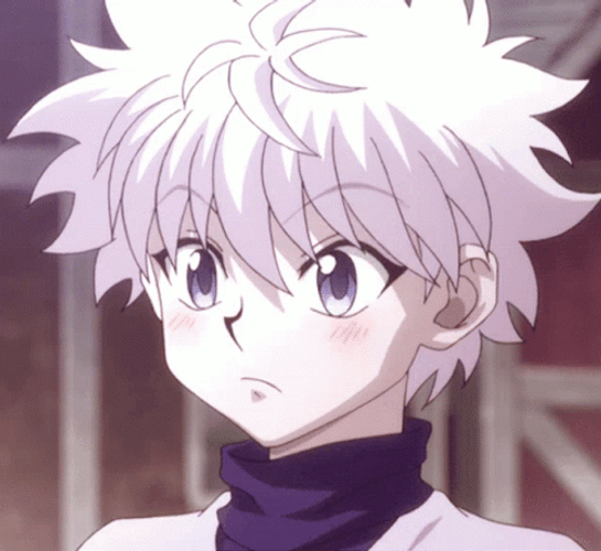 Killua Cute Blinking GIF