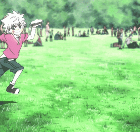 Killua Gon Pie Jump GIF