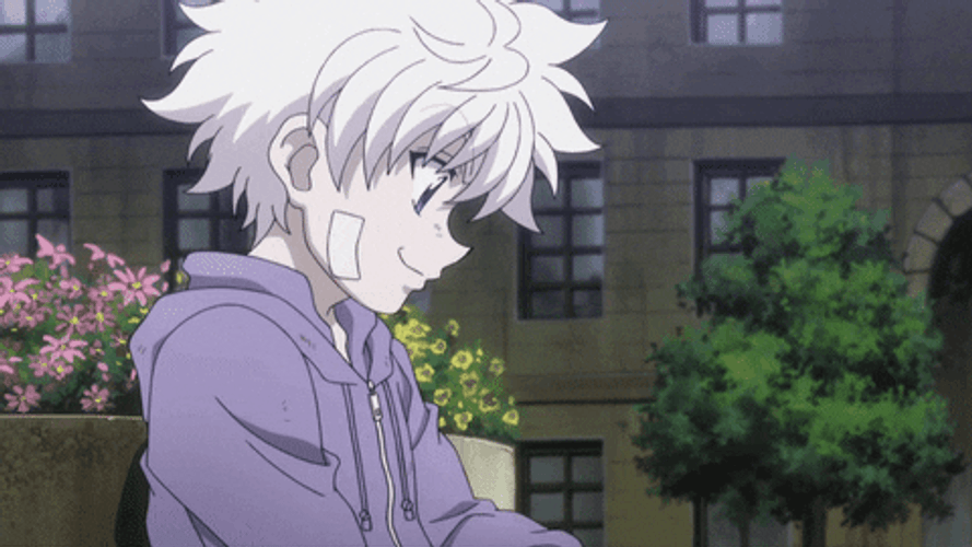Killua HxH Catch Eat GIF