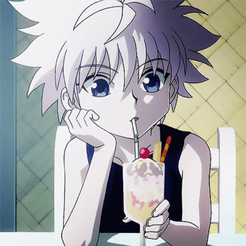 Killua Ice Cream Drink GIF