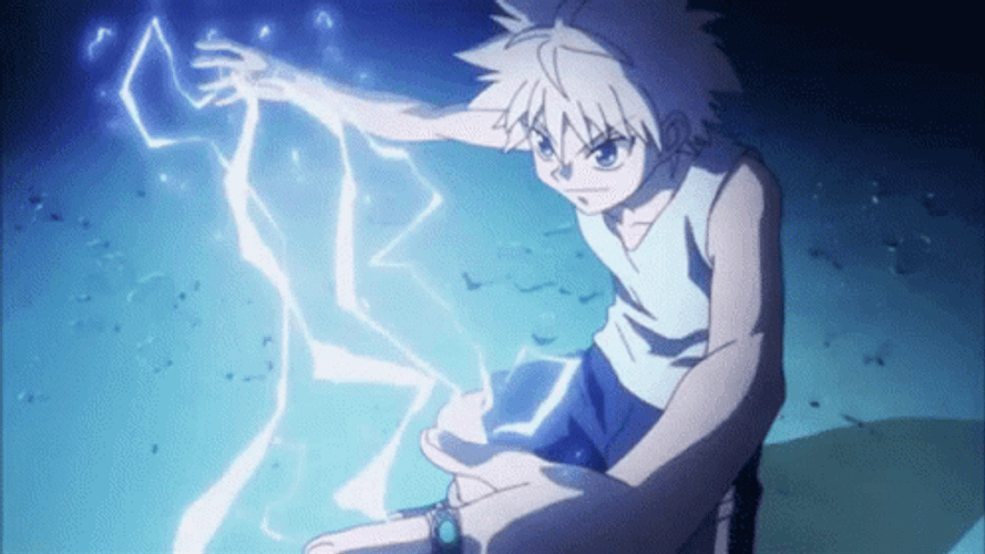 Killua Pfp Electricity Power GIF