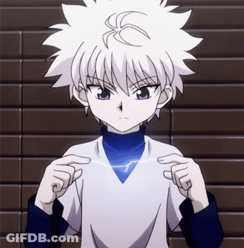 Killua Pfp Finger Electricity GIF