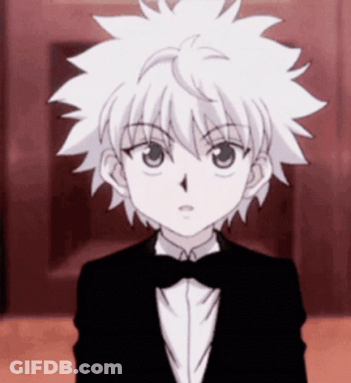 Killua Pfp Wearing Tuxedo GIF