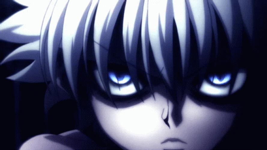 Killua Serious Stare GIF