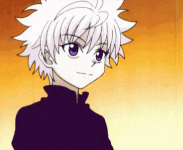 Killua Wink Peace Sign GIF