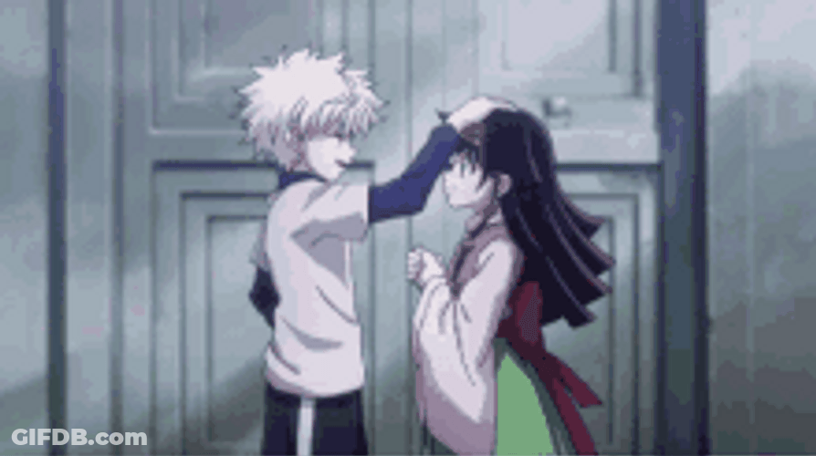 Killua Zoldyck Caressing Someone's Hair GIF