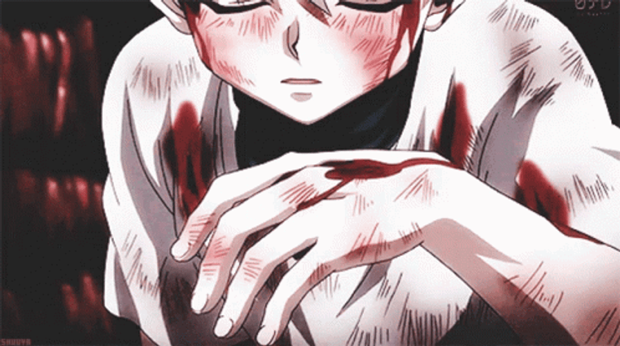Killua Zoldyck Covered In Blood GIF