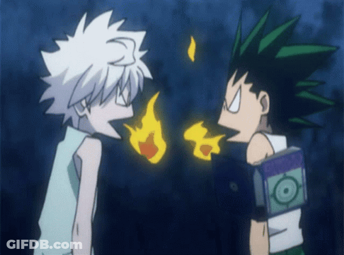 Killua Zoldyck Exhaling Fire GIF