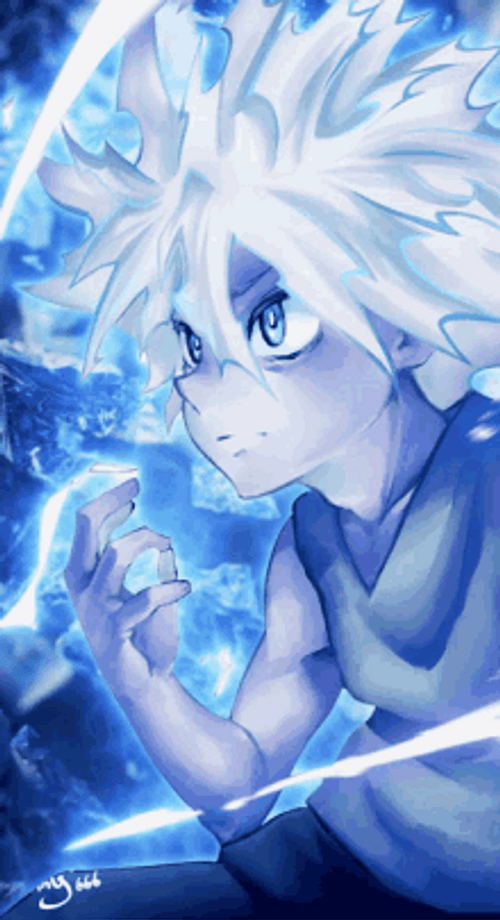 Killua Zoldyck Hunter X Hunter Godspeed Artistic Art GIF