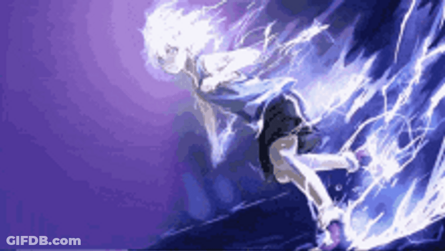 Killua Zoldyck Hunter X Hunter Godspeed Digital Art GIF