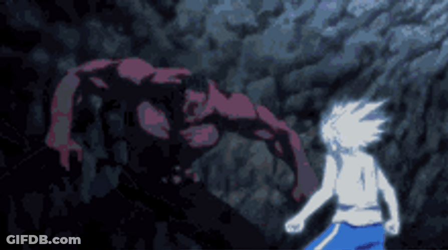 Killua Zoldyck Hunter X Hunter Godspeed Electrifying Kick GIF