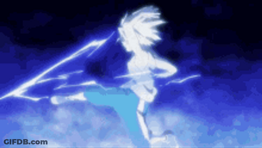 Killua Zoldyck Hunter X Hunter Godspeed Forming Circle GIF