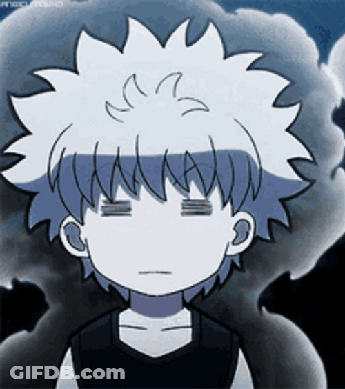 Killua Zoldyck On Blue Fire GIF
