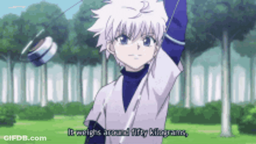 Killua Zoldyck Practicing Yo-Yo GIF