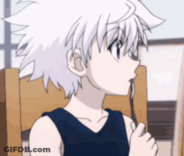 Killua Zoldyck Sucking The Fork GIF