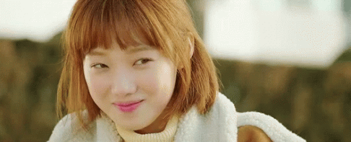 Kim Bok-Joo Finger Hearts Kiss GIF