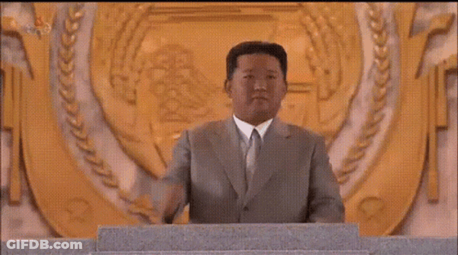 Kim Jong Un Aggressively Pointing GIF