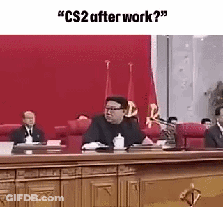 Kim Jong Un Sitting At Table GIF
