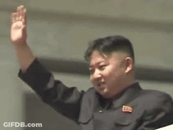 Kim Jong Un Wave Hand GIF