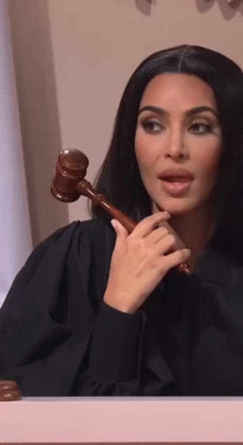 Kim K As Judge GIF