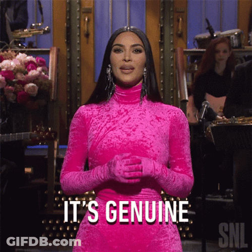 Kim K Its Genuine GIF