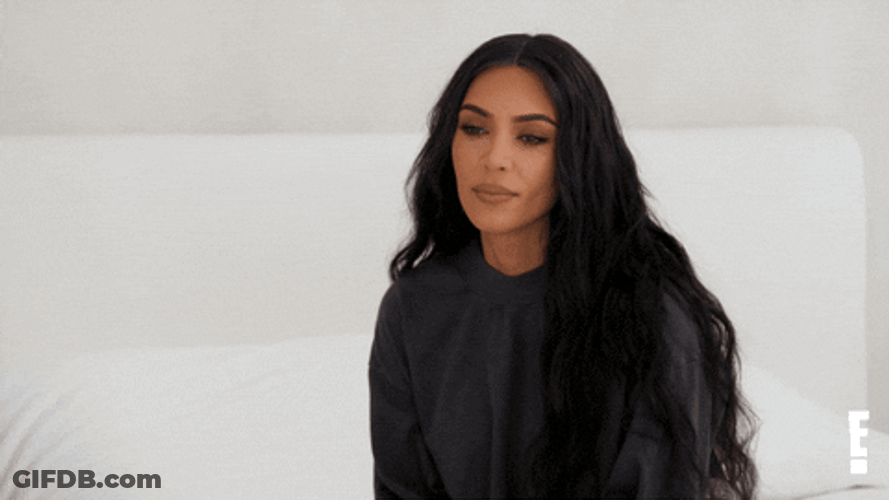 Kim K Rolling Eyes GIF