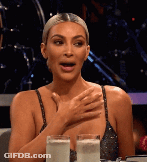 Kim K Shocked Look GIF