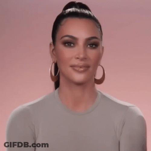 Kim K Soft Smile GIF