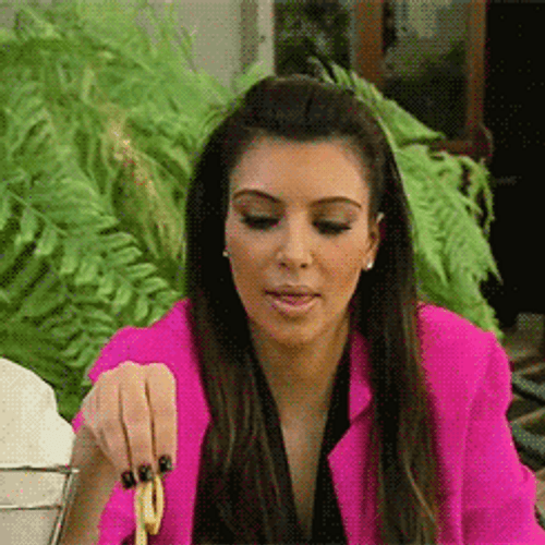 Kim Kardashian Eating GIF