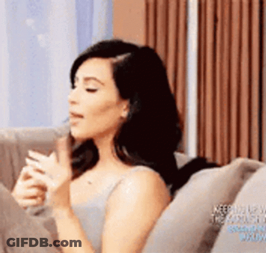 Kim Kardashian Finger Point GIF