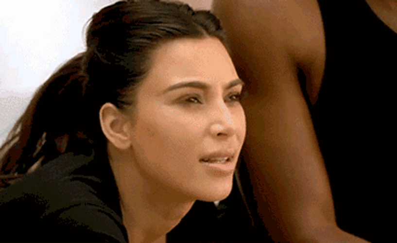 Kim Kardashian Kanye Huh No GIF