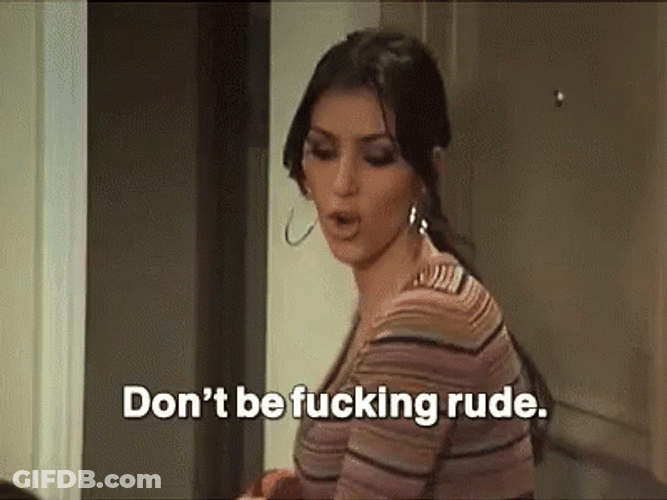 Kim Kardashian Khloe Rude GIF