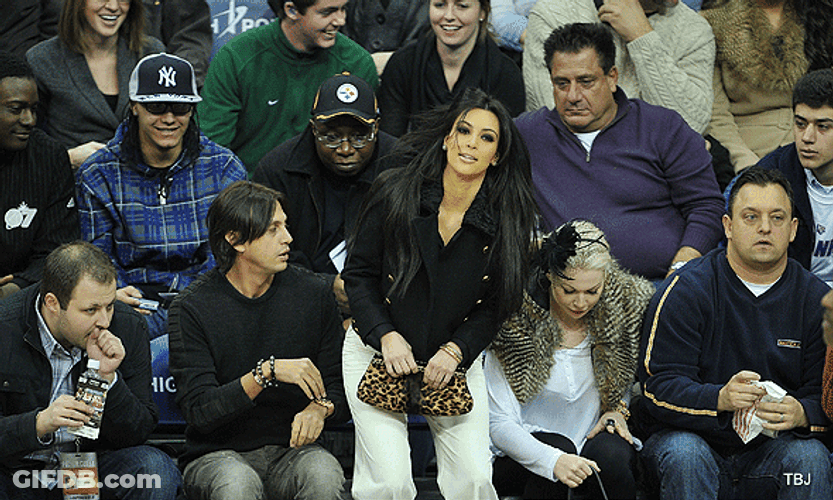 Kim Kardashian Men Staring GIF