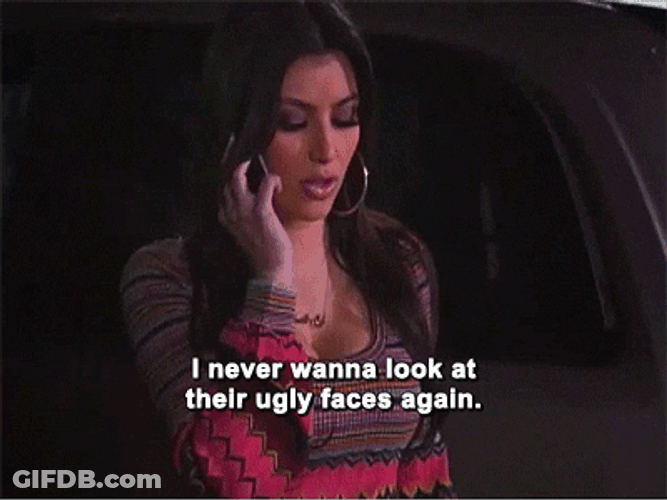 Kim Kardashian Not Looking Again GIF