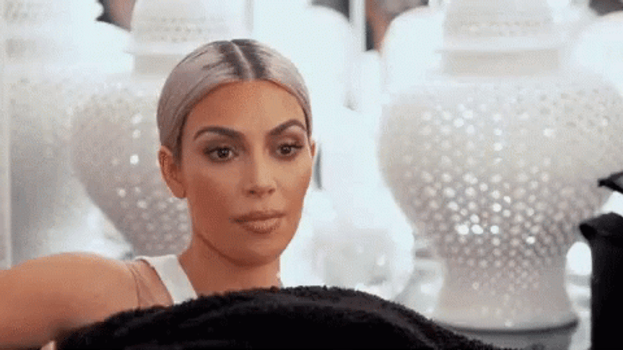 Kim Kardashian Over It SMH GIF