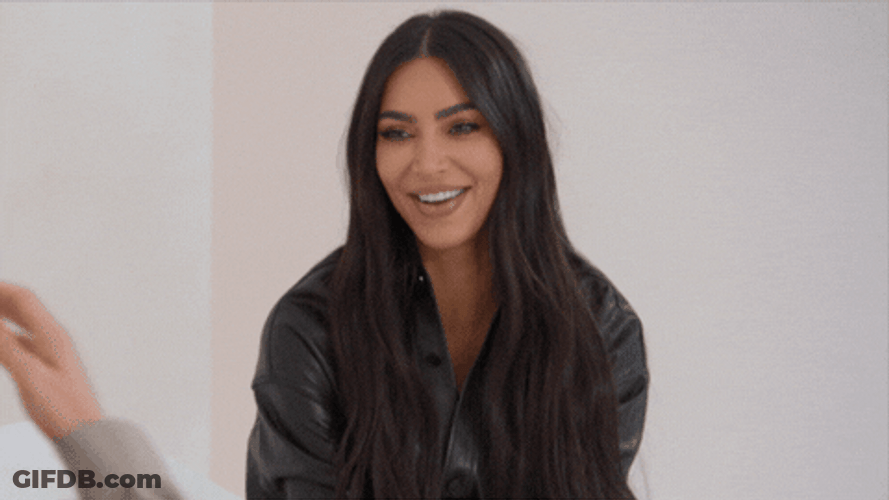 Kim Kardashian Pretty Laugh GIF