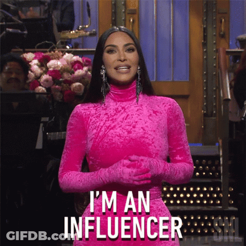 Kim Kardashian SNL Influencer GIF