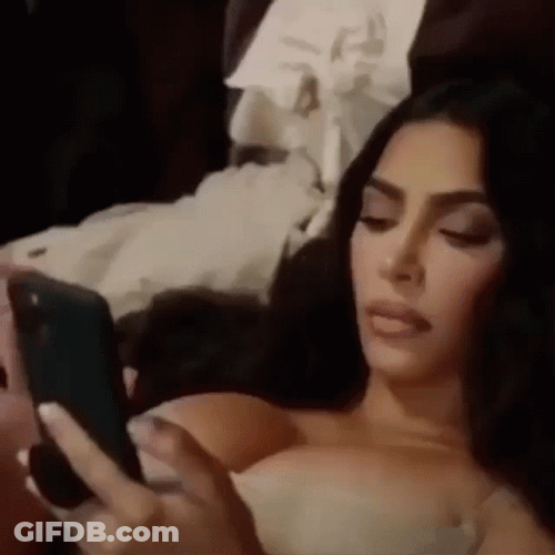 Kim Kardashian Texting GIF