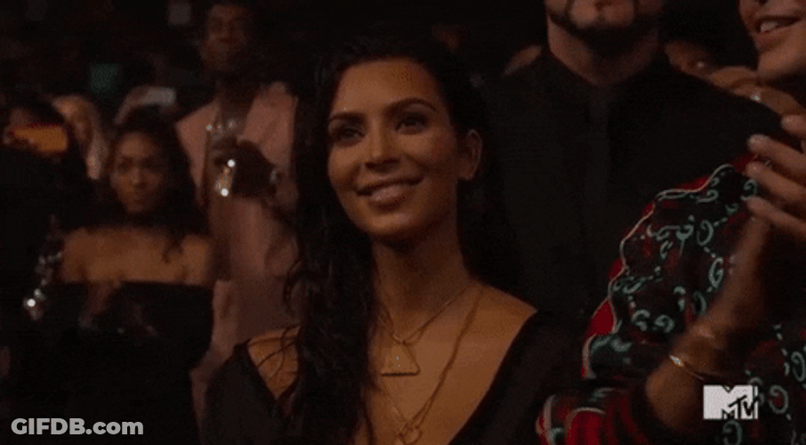 Kim Kardashian VMA 2020 Smile GIF