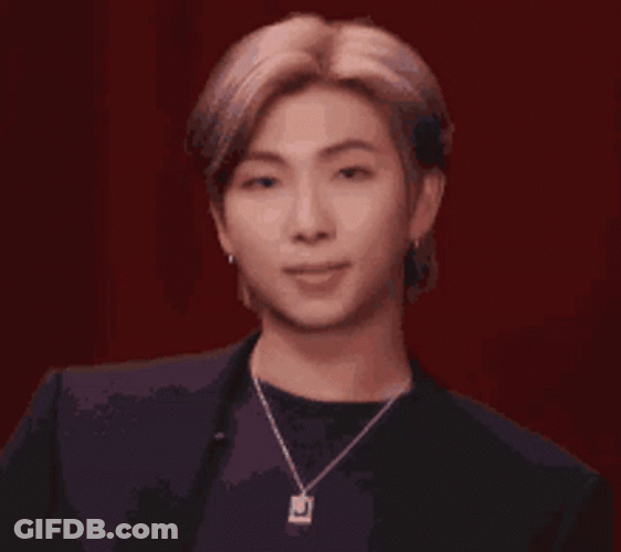 Kim Nam-Joon Nodding GIF