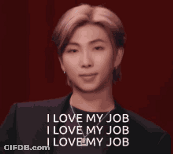 Kim Nam-Joon Trying Be Patient Look I Love My Job GIF