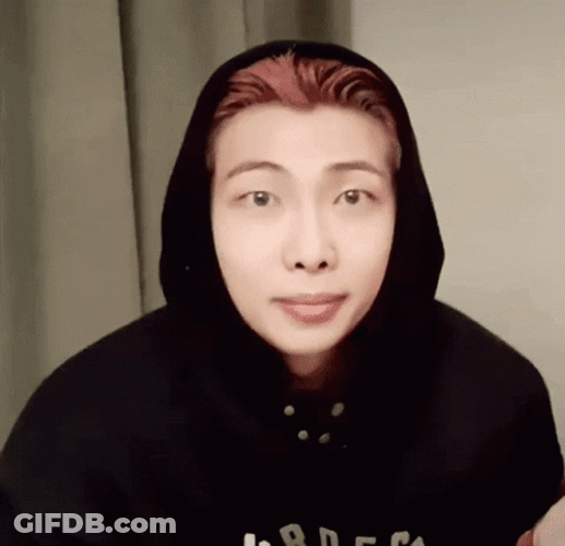 Kim Namjoon Squint Look GIF