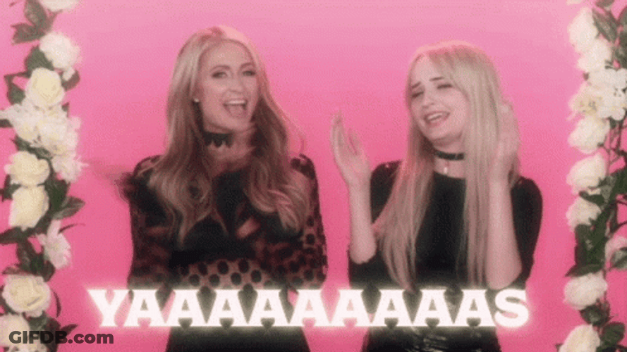 Kim Petras And Paris Hilton GIF