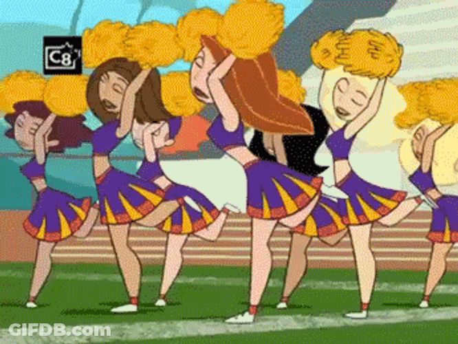 Kim Possible Cheering Squad GIF