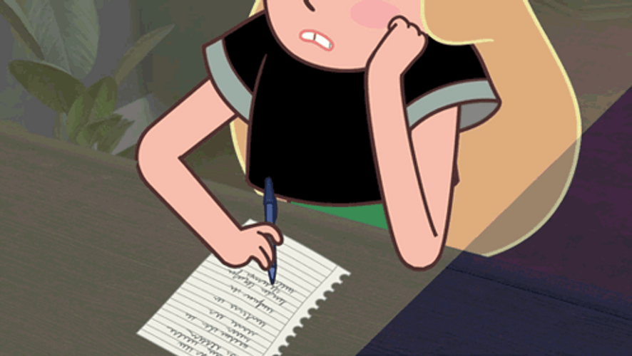 Kim Possible Crumpled Homework GIF